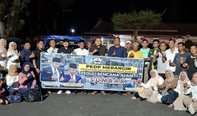 Prosesi pelepasan Bantuan Banjir Sumbar oleh PKDP