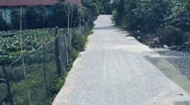 Tmapak salah satu proyek PSU Dinas PUPR Provinsi Jambi yang sudah rusak, padahal belum beberapa lama selesai dibangun