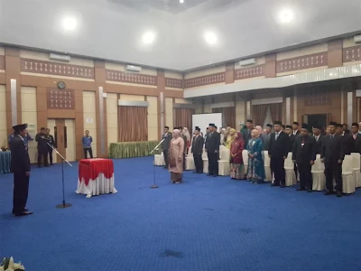 Prosesi pelantikan Pejabat Pemkot Sungai Penuh