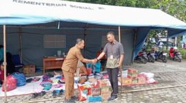 Tampak Posko Bantuan Korban bencana Sumatera yang digagas Pemkab Tebo, dikelola Dinsos Tebo