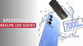 Realme C85 smartphone keluaran terbaru realme, dengan kualitas yang sangatbaik dan tahan air.