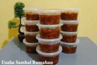 Tips Sukses Usaha Sambal Rumahan
