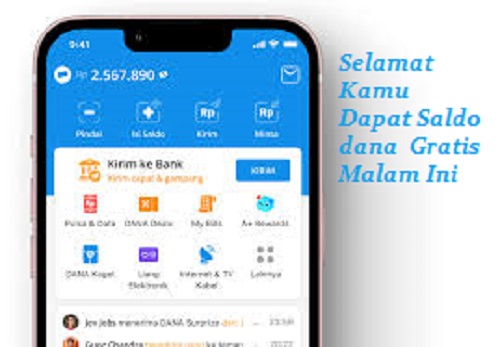 Selamat Kamu dapat saldo dana gratis malam ini, segera klaim