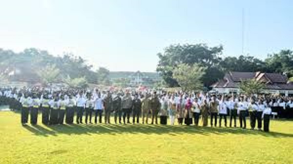 Porsesi pembagian Sk PPPK penuh waktu yang dilaksanakan Pemkab sarolangun sebelumnya