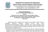 Pengumuman Hasil Seleksi JPT Merangin