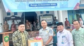 Jasa Raharja menyalurkan paket kebutuhan pokok untuk mendukung pencegahan stunting di Kabupaten Bungo.