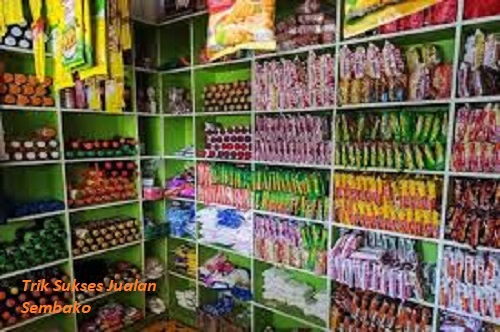 Tampak salah satu pengusaha Jual sembako
