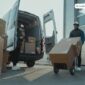 Ilustrasi bisnis antar barang dalam kota