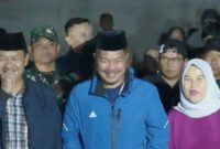 Bupati kerinci saat gelar kegiatan bunga desa di desa Masgo