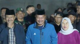 Bupati kerinci saat gelar kegiatan bunga desa di desa Masgo