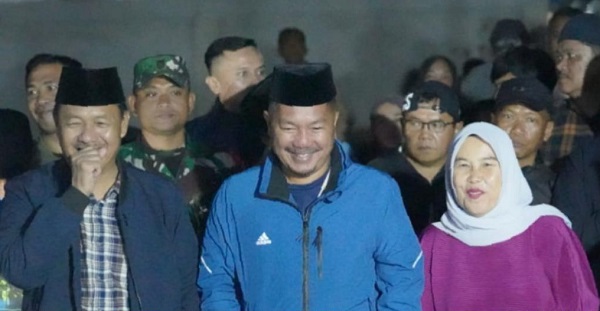 Bupati kerinci saat gelar kegiatan bunga desa di desa Masgo