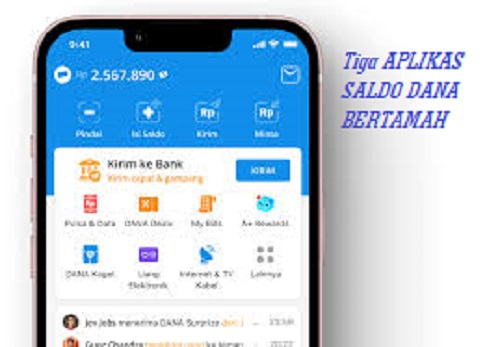 3 Aplikais yang membuat saldo DANA makin Bertambah