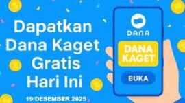Jangan ketinggalan klaim Dana Kaget Hari ini