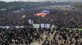 Aksi demo yang digelar rakyat Iran