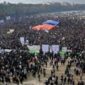Aksi demo yang digelar rakyat Iran