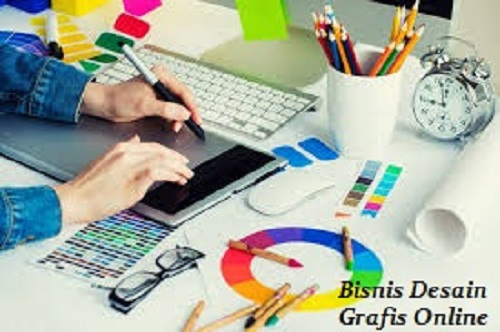 Ilustrasi Bisnis desain grafis online