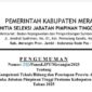 Pengumuman hasil seleksi Lelang JPT Merangin.