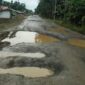 Kondisi jalan tanjabtim yang rusak