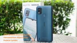 nokia c21 plus ; smartphone ekonomis yang menawarkan baterai 4000/5050 mAh