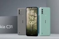 Tampilan Nokia C31