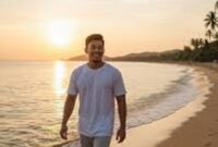 Ilustrasi 5 Prompt Foto dipantai