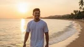 Ilustrasi 5 Prompt Foto dipantai
