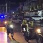 Suasana Patroli malam natal Polda jambi dan Forkopimda