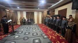 Prosesi pelantikan pejabat eselon II lingkup pemkot sungai penuh beberapa waktu lalu