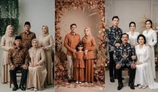 prompt Foto keluarga layaknya seperti foto studio