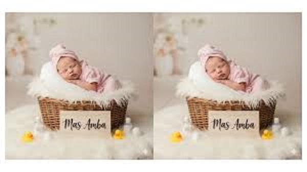 Ilustrasi Prompt Foto bayi