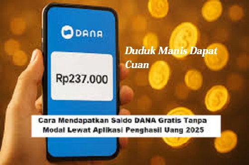 Modal Smartphone bisa dapat saldo DANA gratis