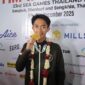 Sepatu dan bib historis yang menyertai Robi Syianturi meraih emas SEA Games 2025 terjual Rp 150 juta ke Raffi Ahmad. 