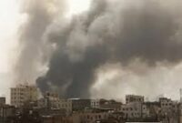 Tampak serangan Arab Saudi ke Yaman