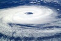 Ilustrasi dua sik;lon tropis terdeteksi oleh BMKG 