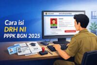 Ilustrasi Panduan Pengisian DRH NIPPK BGN 
