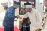 Suasana harmonis pada kegiatan Safari Jumat Walikota Sungai Penuh di Koto Lebu.