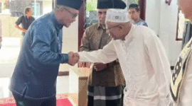 Suasana harmonis pada kegiatan Safari Jumat Walikota Sungai Penuh  di Koto Lebu.