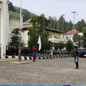 Tampak suasana apel pagi Pemkot Sungai Penuh dalam rangka HUT Provinsi Jambi