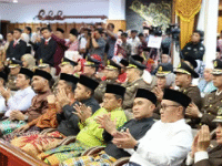 Walikota Sungai Penuh, Alfin saat menghadiri Rapat paripurna DPRD Provinsi Jambi dalam rangka HUT Provinsi Jambi