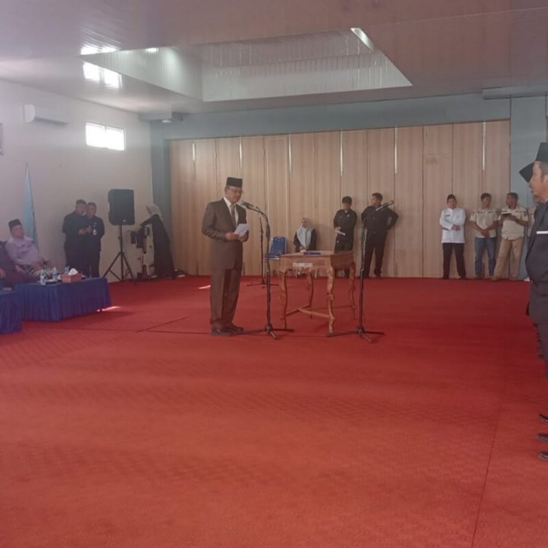 Prosesi pelantikan pejabat eselon III lingkup Pemkab Kerinci.