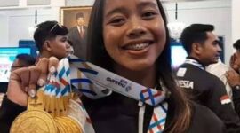 Foto : Martina Ayu Pratiwi Usai Borong Mendali di Seagames.