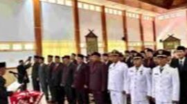 Prosesi pelantikan Pejabat Bungo