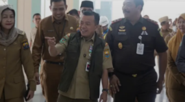 Gubernur Jambi Al Haris bersama Kepala Kejaksaan Tinggi (Kajati) Jambi Sugeng Hariadi melakukan peninjauan langsung ke Rumah Sakit Adhyaksa di kawasan Seberang Kota Jambi,
