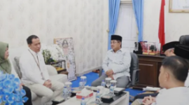 Bupati Tebo Saat menerima Kunjungan Perwakilan Kemensos RI