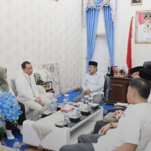 Bupati Tebo Saat menerima Kunjungan Perwakilan Kemensos RI