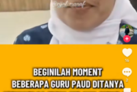 Cuplikan video tiktok sejumlah guru PAUD yang merinci gajinya yang jauh dari sejahtera