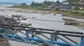 Kondisi air Danau Kerinci yang semakin menyusut