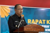 Wakil Bupati Kerinci, Murison, menghadiri Rapat Koordinasi Sosialisasi Peran Koperasi dalam Penguatan Rantai Pasok Berbasis Bahan Baku Pangan Lokal