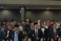 Wakil Bupati, H Murison saat menghadiri Pengukuhan Kepala BI Jambi.