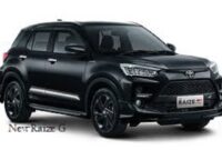 Toyota Raize 2026 varian G adalah pilihan menengah yang menyeimbangkan antara harga dan fitur modern